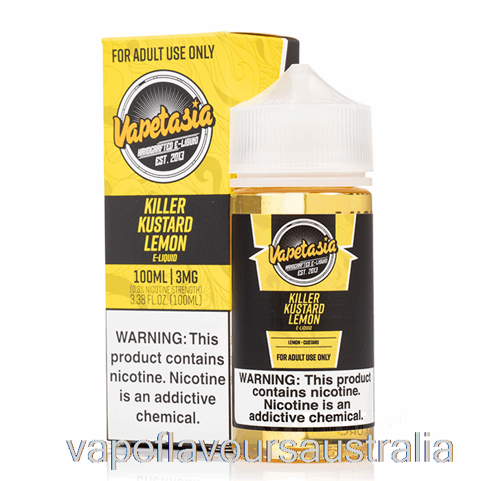 Vape Nicotine Australia Killer Kustard Lemon - Vapetasia - 100mL 3mg